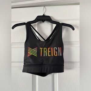 Treign Black Sports Bra